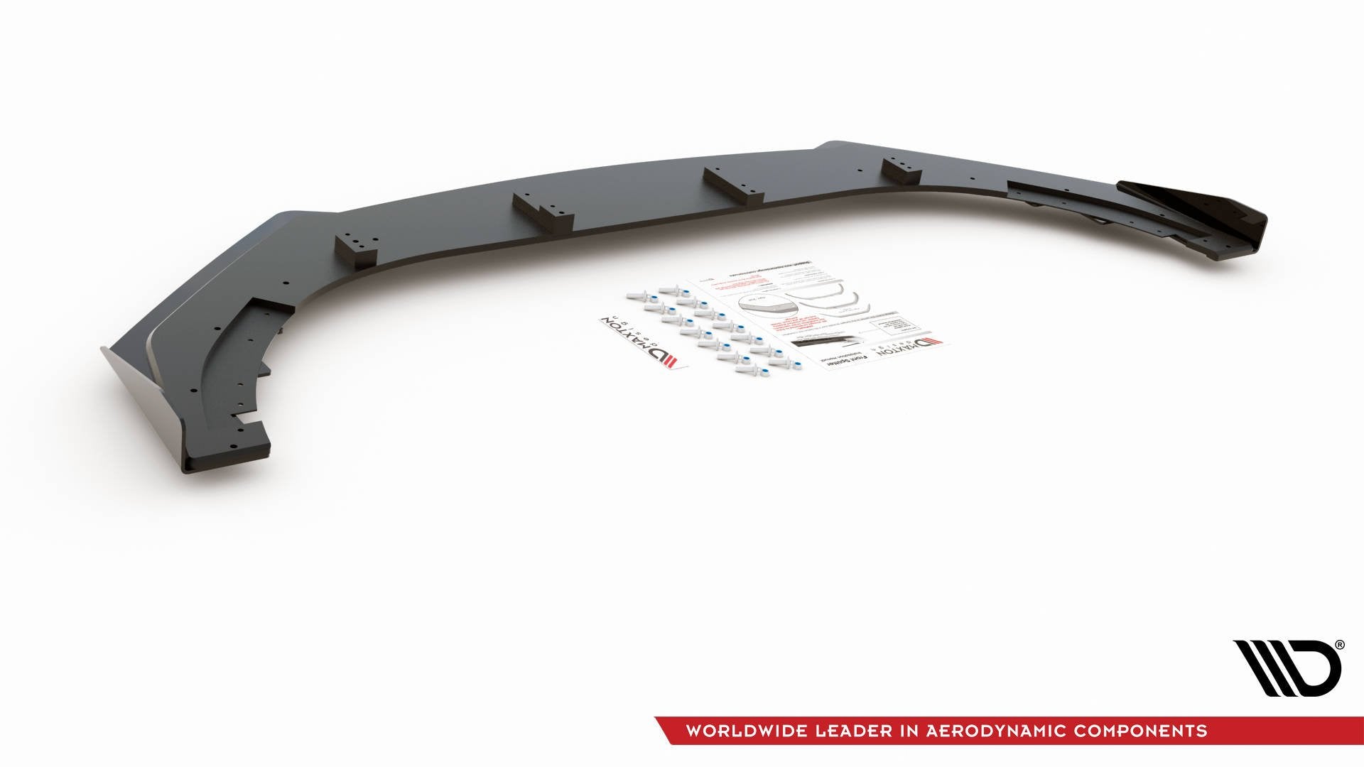 Robuste Racing Front Ansatz V.3 für passend +Flaps für Volkswagen Golf GTI Mk6 schwarz Hochglanz