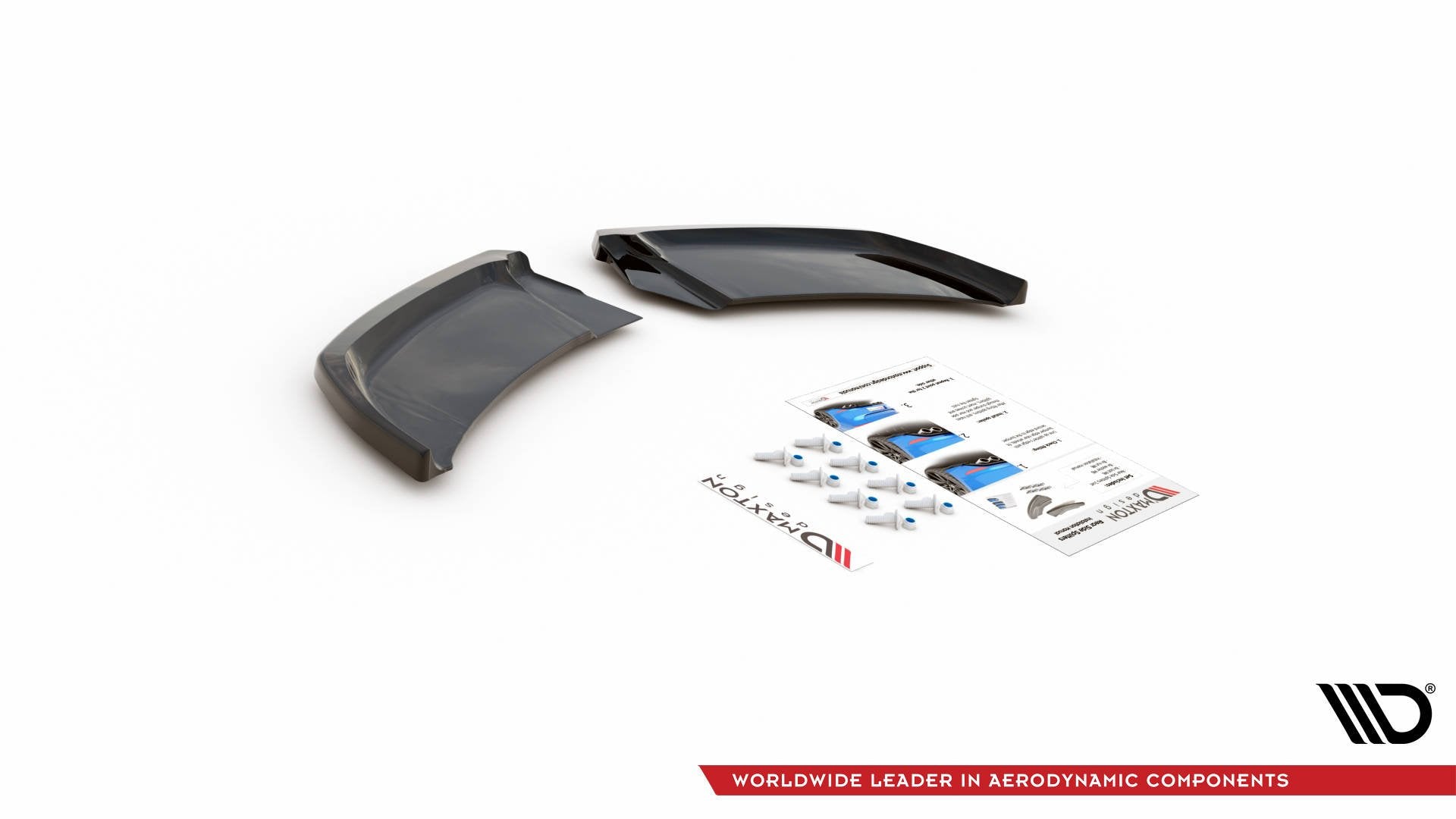 Heck Ansatz Flaps Diffusor für Audi A1 S-Line GB schwarz matt