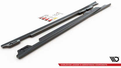 Seitenschweller Ansatz für V.1 für Porsche Panamera Turbo 970 Facelift Carbon Look