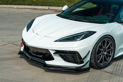 Front Ansatz für Chevrolet Corvette C8 schwarz matt