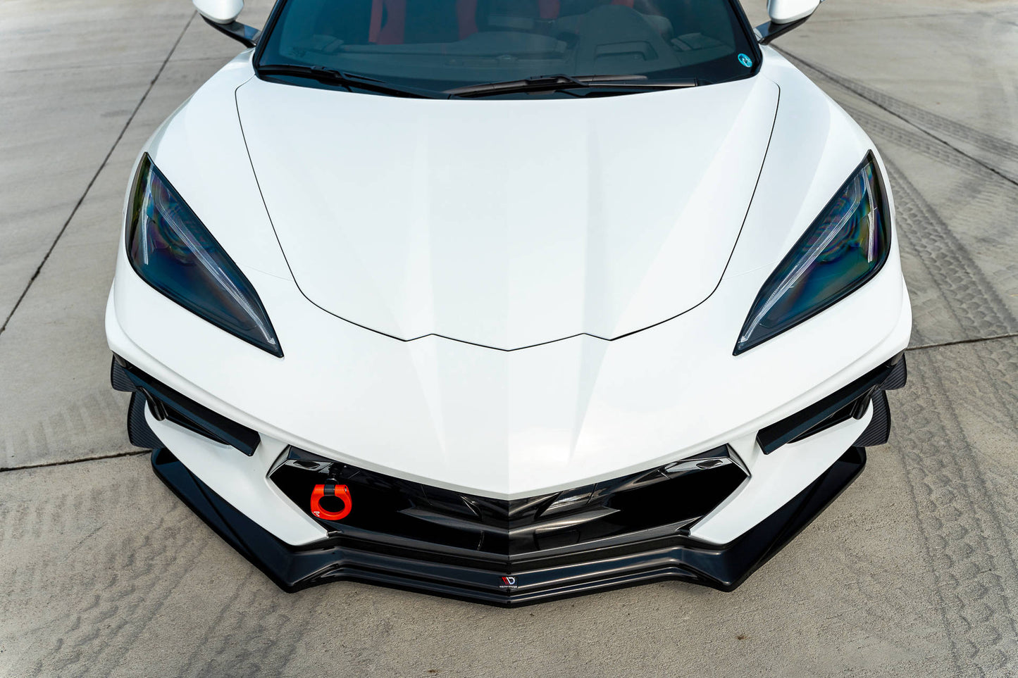 Front Ansatz für Chevrolet Corvette C8 schwarz matt