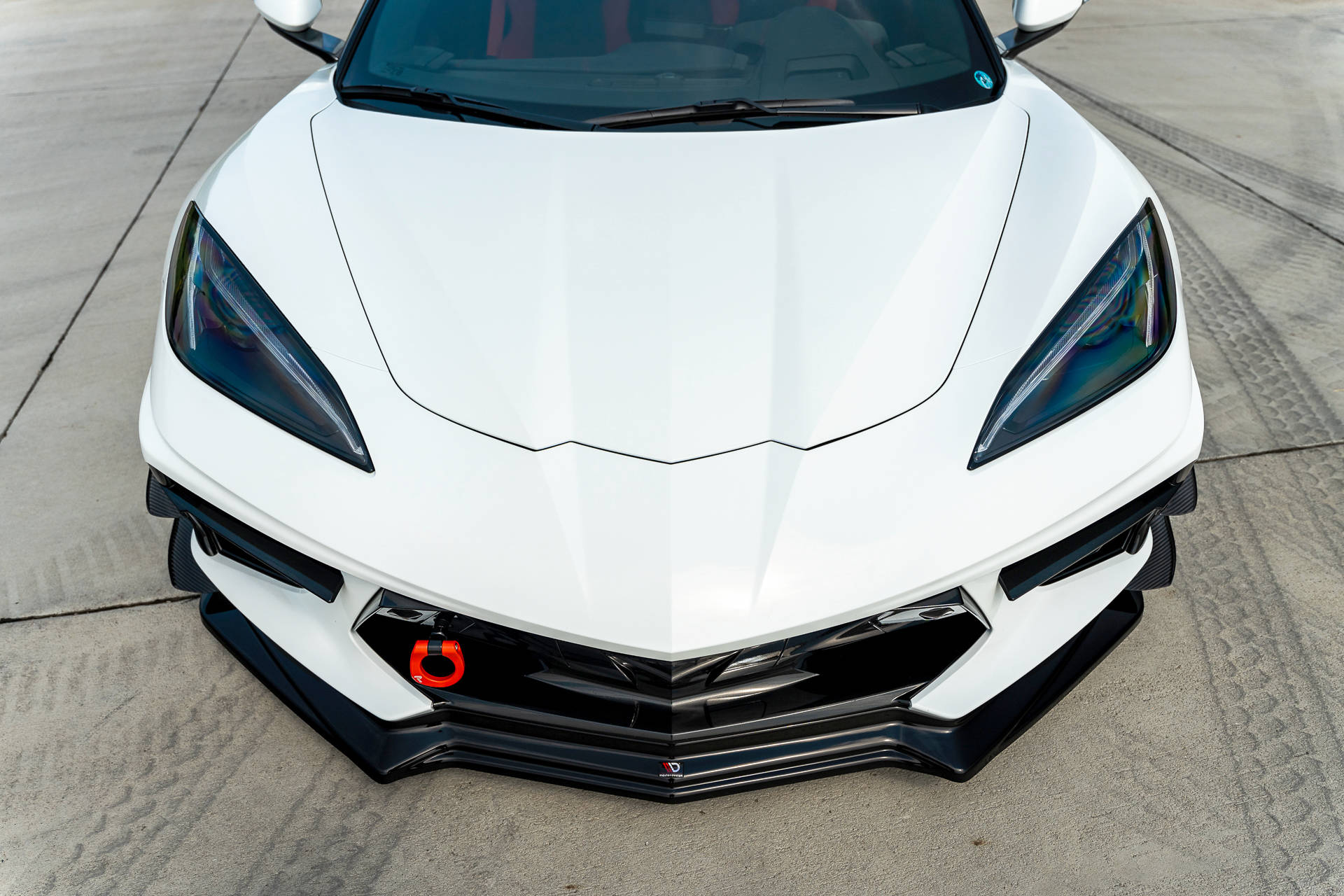 Front Ansatz für Chevrolet Corvette C8 schwarz matt