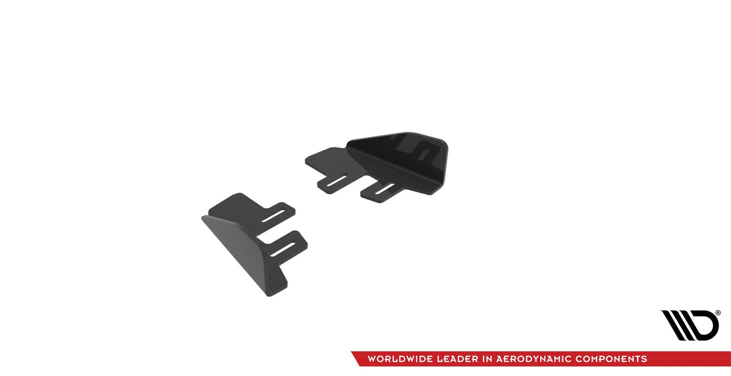 Hintere Seiten Flaps für Volkswagen Golf 7 R Facelift schwarz Hochglanz