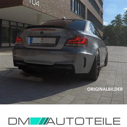Sport Stoßstange hinten für PDC +Duplex Diffusor passt für BMW 1er E82 E88 +ABE*