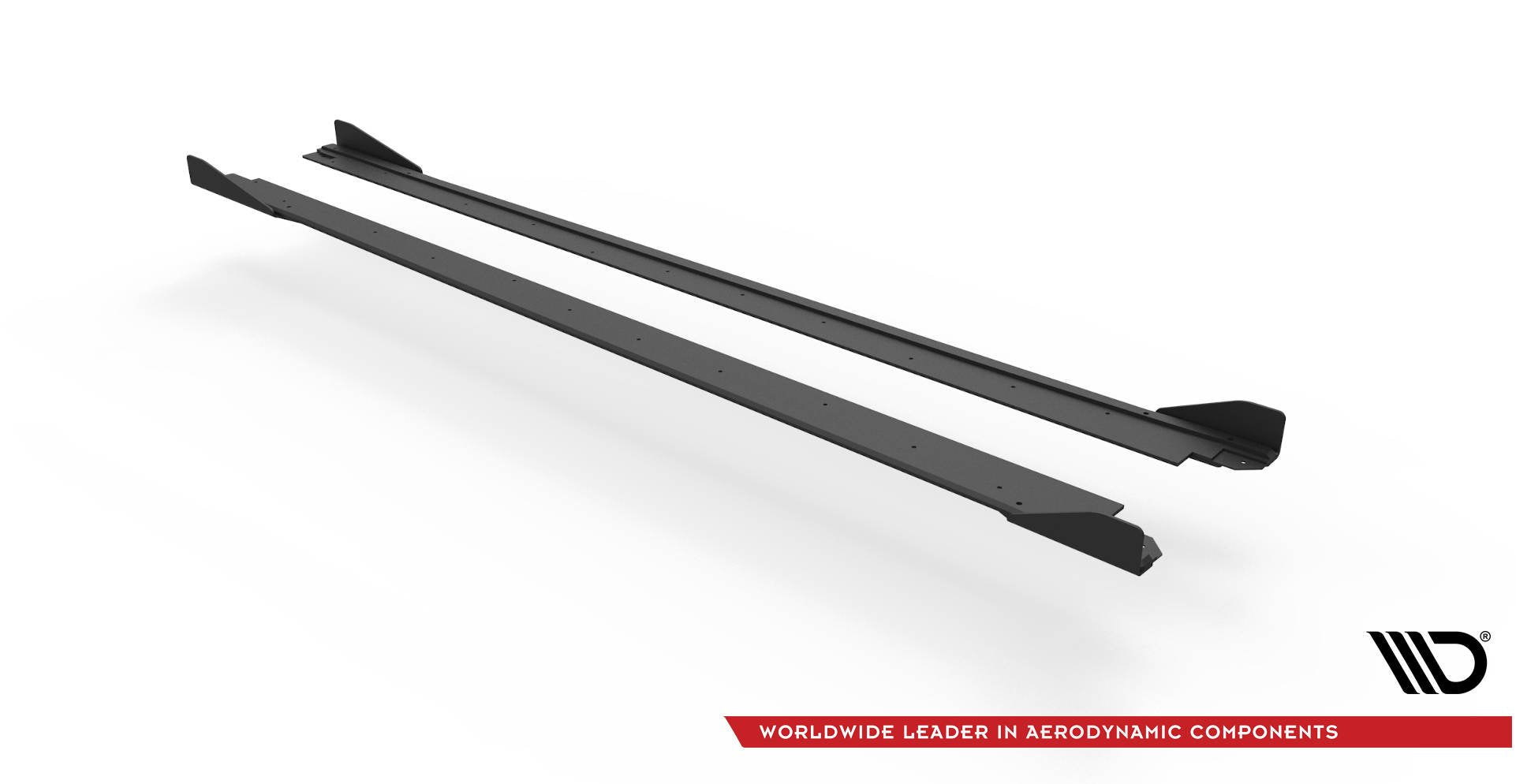 Street Pro Seitenschweller Ansatz für + Flaps Seat Leon FR Mk4 schwarz Hochglanz