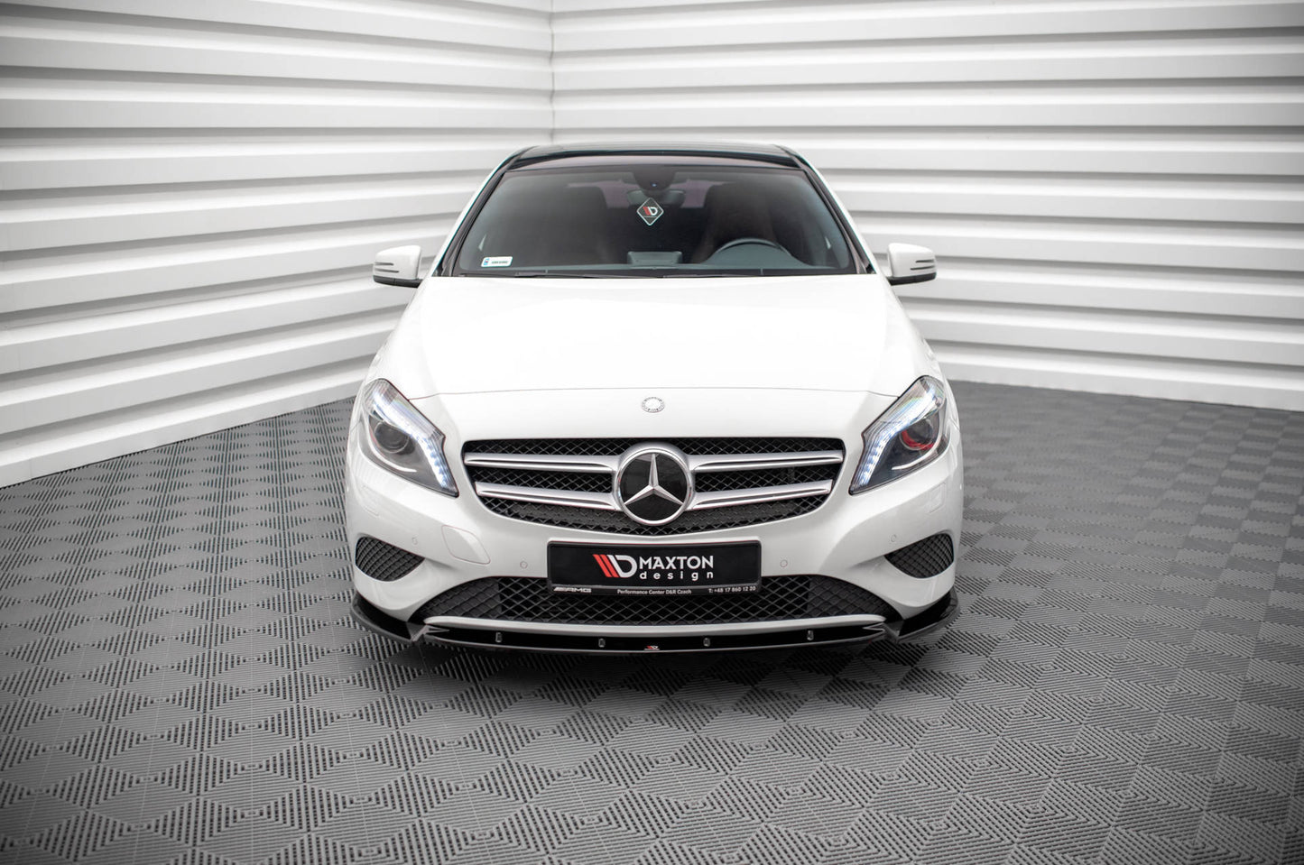 Front Ansatz V.1 für Mercedes-Benz A W176 schwarz matt