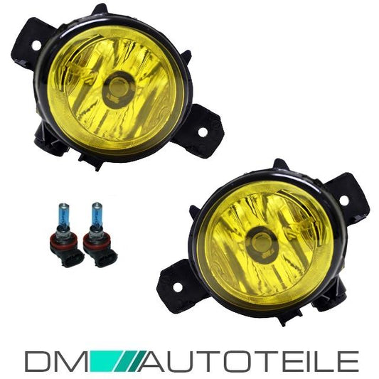 SET 2x Nebelscheinwerfer Gelb US Look für BMW 1er E81 E82 E87 E88 X1 E84 X5 E70