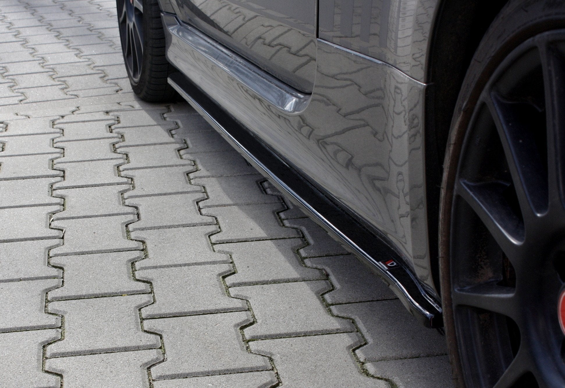 Seitenschweller Ansatz für FIAT 500 ABARTH MK1 FACELIFT Carbon Look