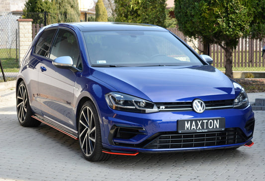Front Ansatz für V.8 VW Golf 7 R / R-Line Facelift Carbon Look
