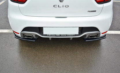 Heck Ansatz Flaps Diffusor für RENAULT CLIO MK4 RS  schwarz matt