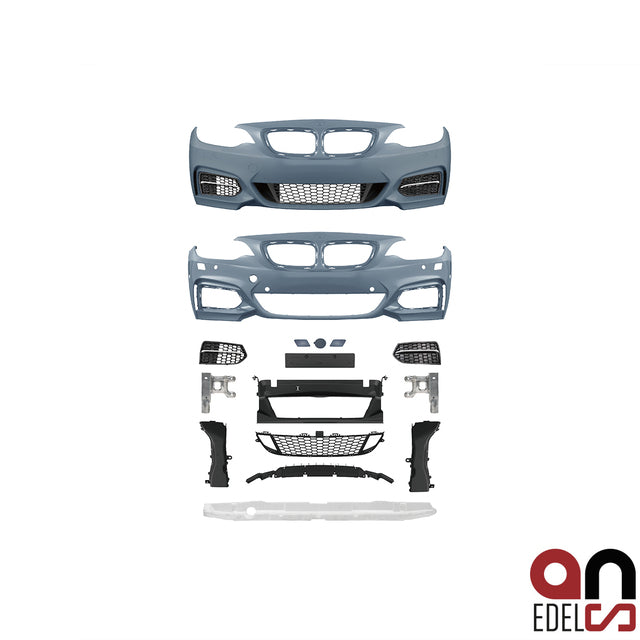 AN Sport Evo Stoßstange vorne für SRA mit/ohne PDC passt für BMW F22 F23 Serie & M-Paket +ABE*