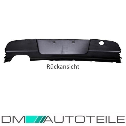 Heckdiffusor Diffusor Schwarz passt für BMW 1er E87 E81 mit M-Paket Stoßstange