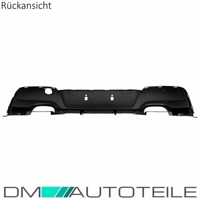 Sport-Performance Heck Diffusor passend für 1er F20 F21 bj 11-15 Duplex 4 Rohr