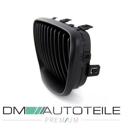 Set Kühlergrill Schwarz Matt SATZ passend für BMW 1er E87 E82 E88 Facelift Bj 07-11