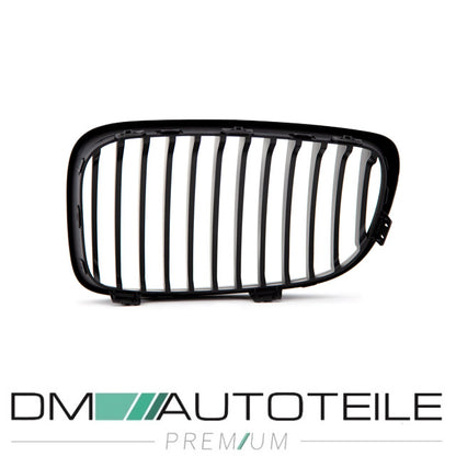 Set Kühlergrill Schwarz Matt SATZ passend für BMW 1er E87 E82 E88 Facelift Bj 07-11