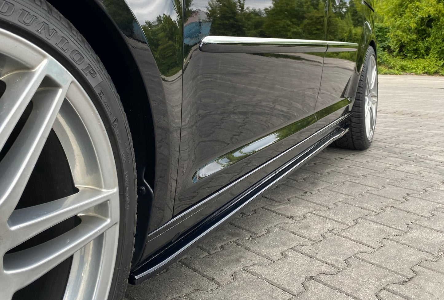 Seitenschweller Ansatz für Volkswagen Caddy Mk. 4 Carbon Look