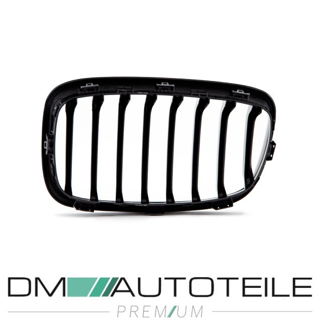 Set Performance Kühlergrill für BMW 1er F20 F21 Bj 11-15 vor Facelift passend Schwarz Glanz