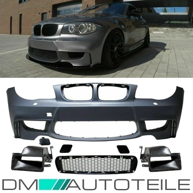 Sport Front Stoßstange vorne ohne PDC +Luftführung passt für BMW E81 E82 E87 M EVO + ABE*