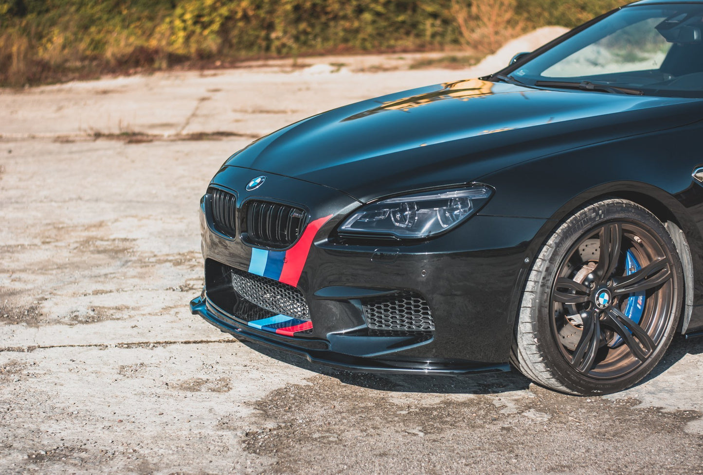 Front Ansatz V.2 für BMW M6 F06 Gran Coupe schwarz matt