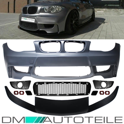 Sport EVO Stoßstange vorne Frontspoiler Lippe passt für BMW 1er E81 E82 E87 E88