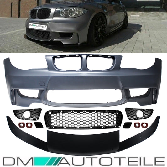 Sport EVO Stoßstange vorne Frontspoiler Lippe passt für BMW 1er E81 E82 E87 E88