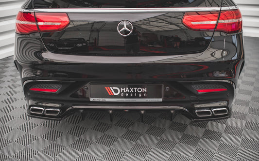 Heck Ansatz Flaps Diffusor V.2 für Mercedes-Benz GLE Coupe 63 AMG C292 Carbon Look