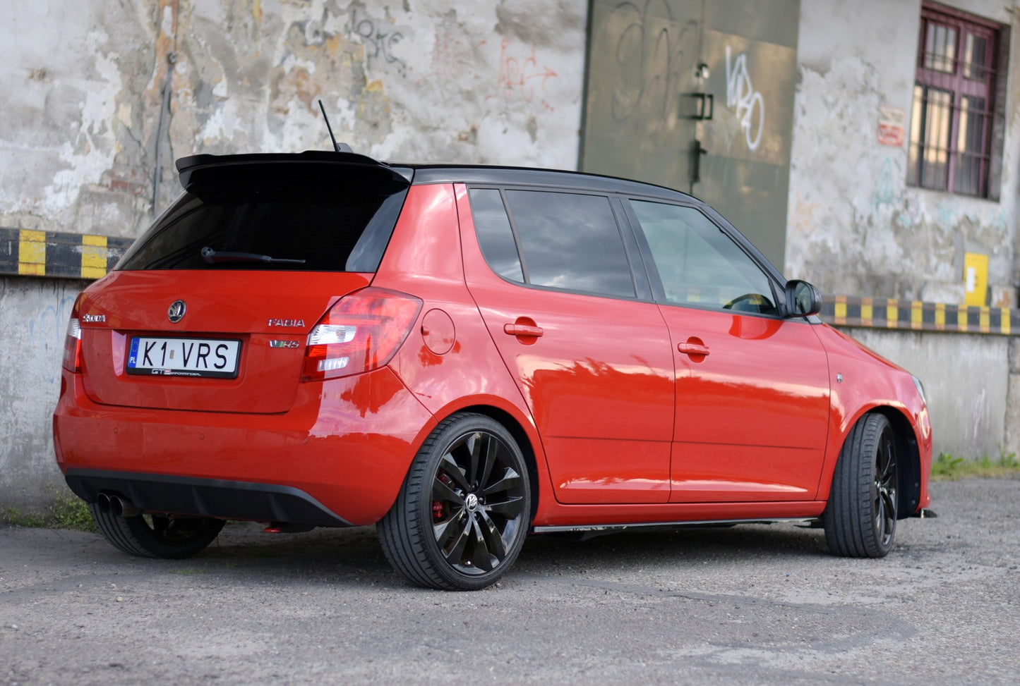Seitenschweller Ansatz für Skoda Fabia RS Mk2 Carbon Look