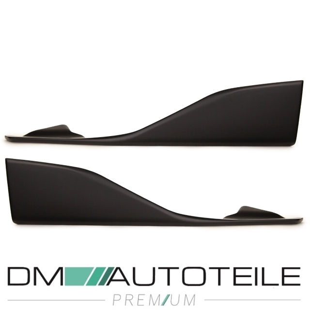 Seitenspoiler Flaps Ansätze rechts und links schwarz matt für die Schweller passend for BMW 2er F87 und alle Modelle mit M...