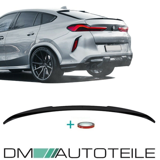 Set Sport-Performance Heckspoiler Kofferaum Carbon Glanz+ 3M passend für BMW X6 G06