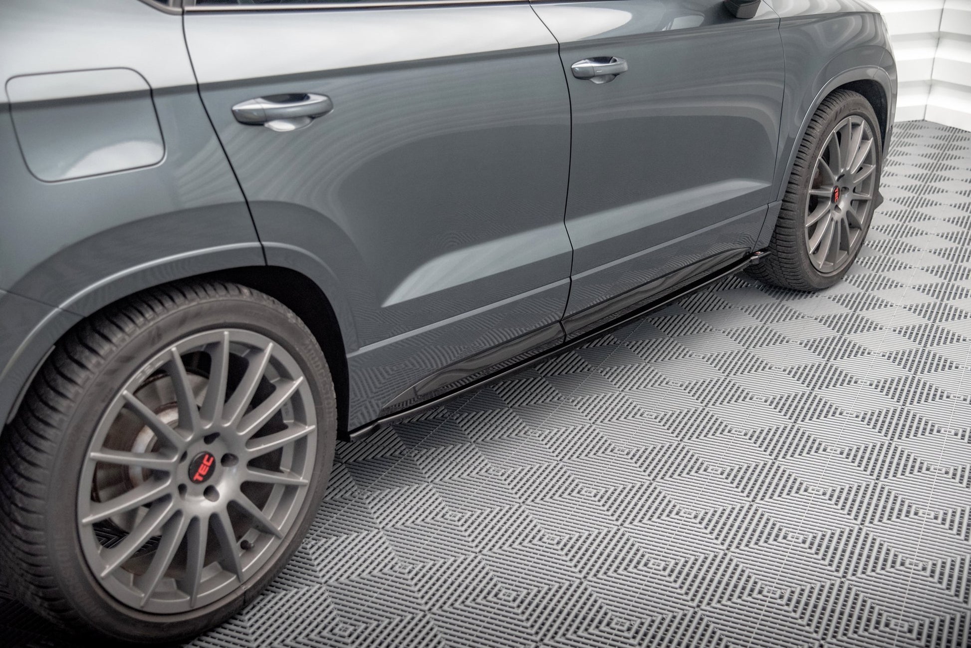 Seitenschweller Ansatz für Cupra Ateca Carbon Look