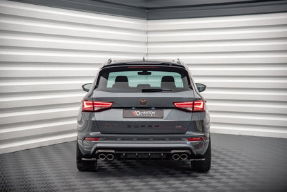 Heck Ansatz Flaps Diffusor für Cupra Ateca Carbon Look