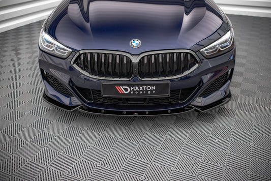 Front Ansatz V.3 für BMW 8 Coupe G15 / 8 Gran Coupe M Paket G16 schwarz matt