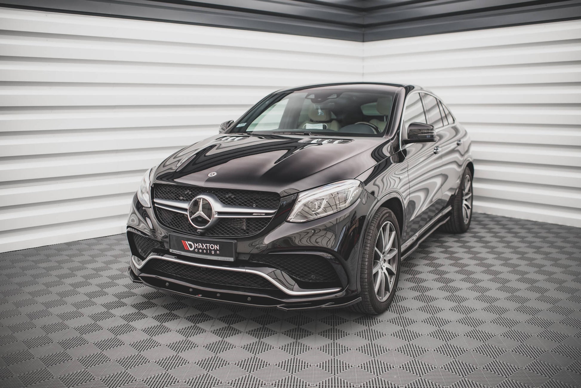 Front Ansatz V.2 für Mercedes-Benz GLE Coupe 63 AMG C292 schwarz Hochglanz