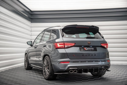 Diffusor Heck Ansatz für Cupra Ateca schwarz Hochglanz