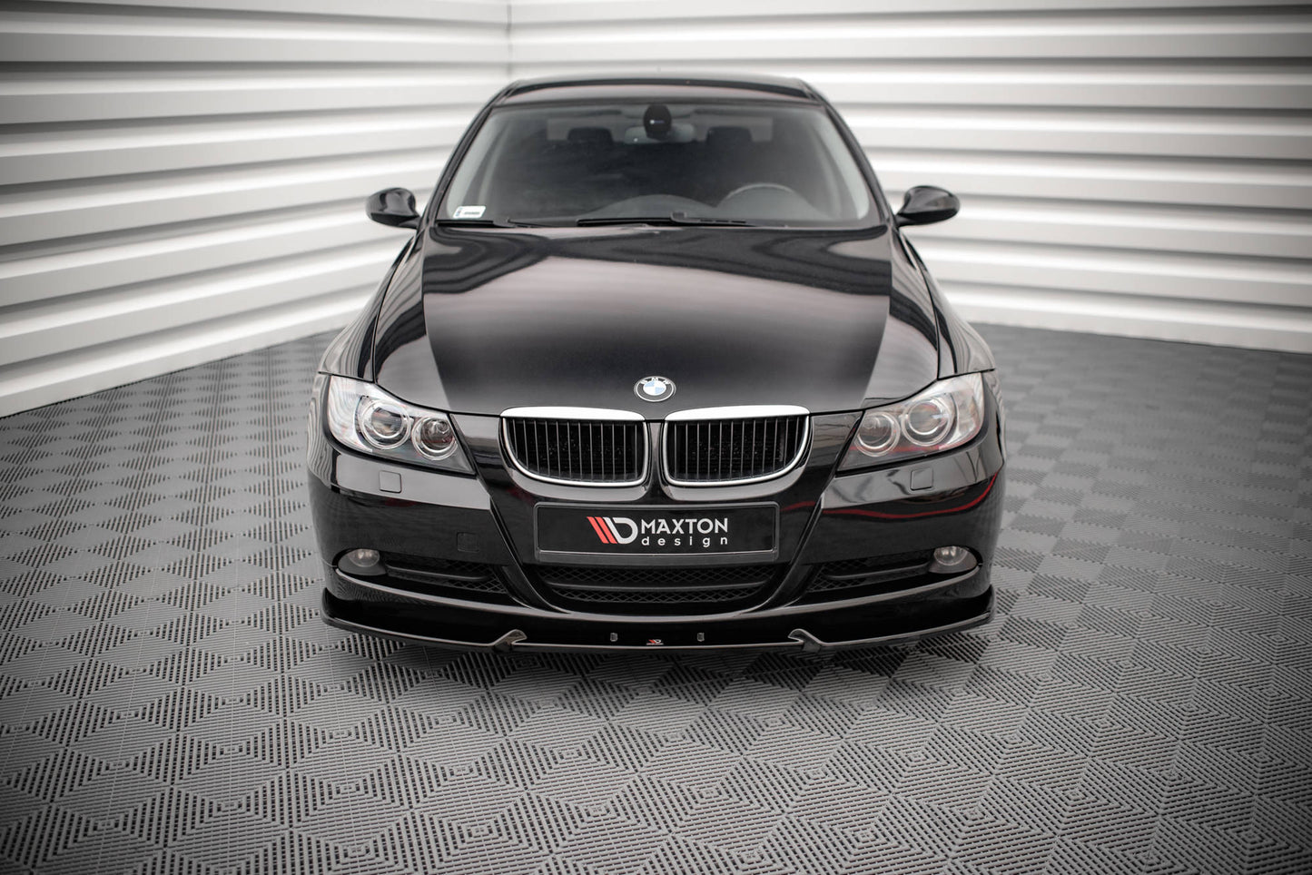 Front Ansatz V.1 für BMW 3er E90 schwarz Hochglanz