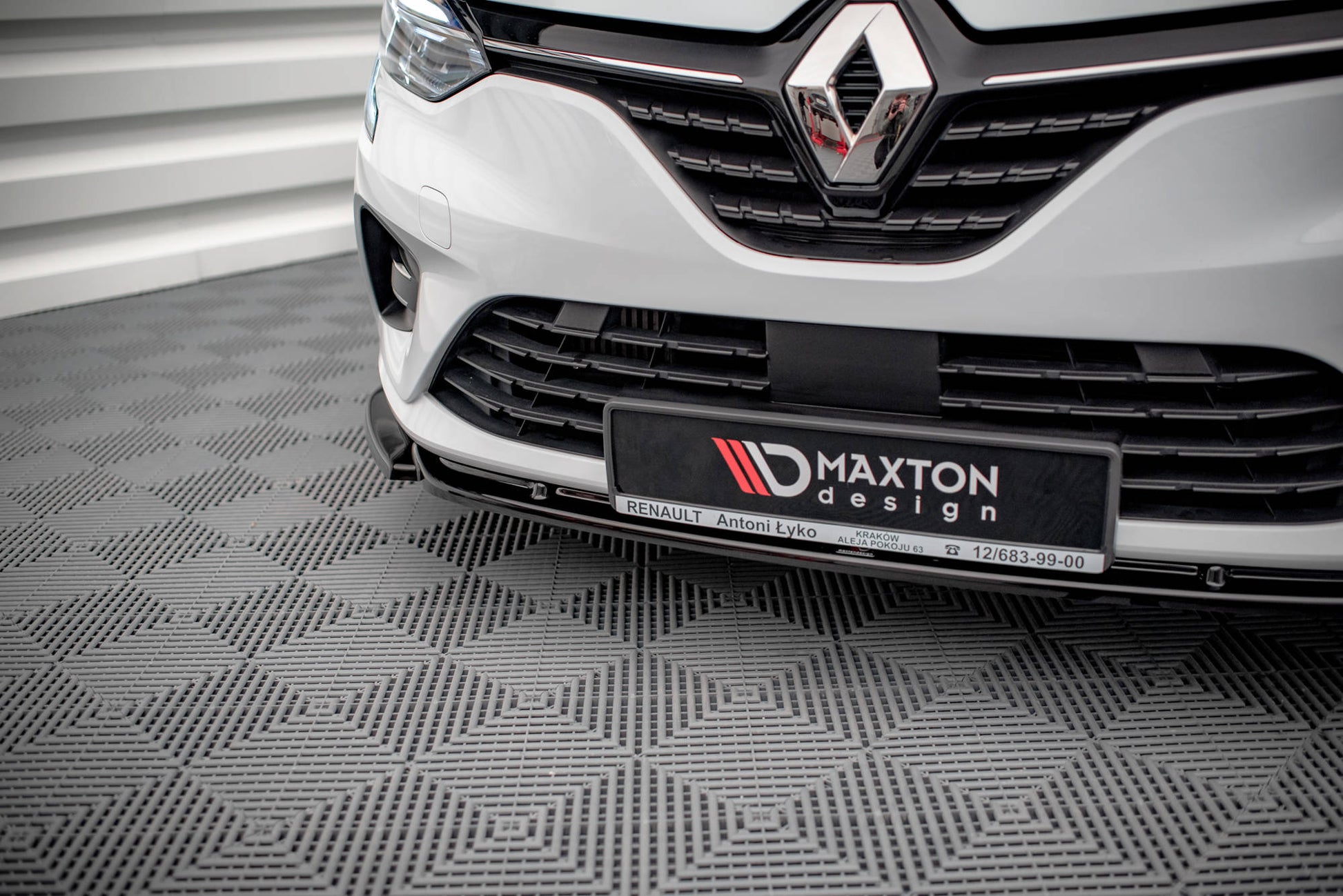 Front Ansatz V.1 für Renault Clio Mk5 schwarz matt
