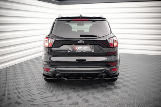 Mittlerer Diffusor Heck Ansatz für Ford Escape ST-Line Mk3 schwarz matt