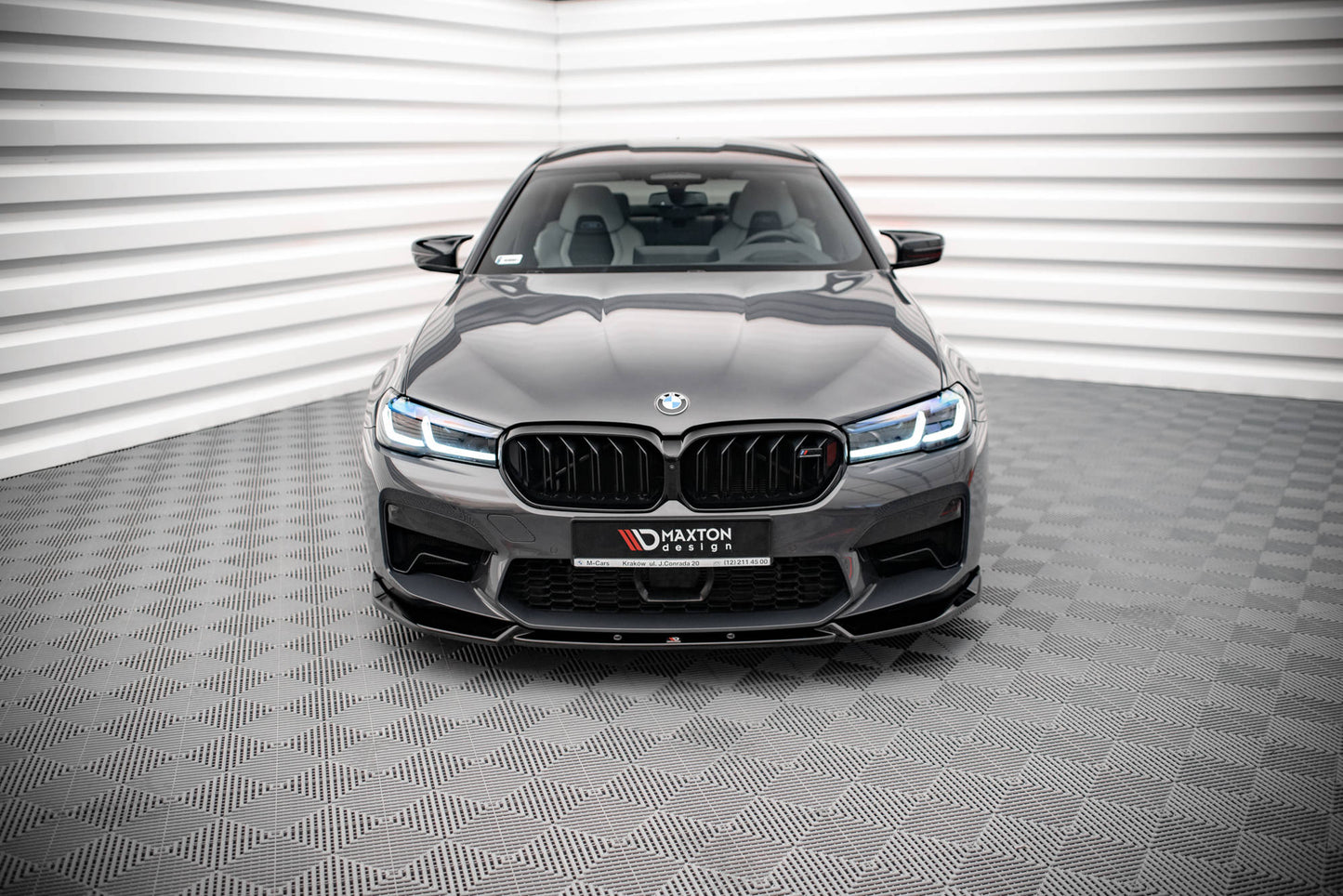 Front Ansatz V.1 für BMW M5 F90 Facelift schwarz matt