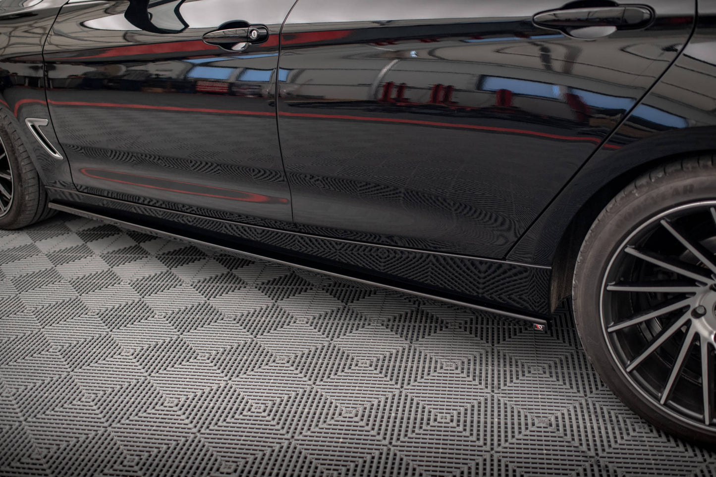 Seitenschweller Ansatz für BMW 3er GT F34 schwarz matt