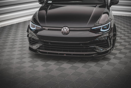 Front Ansatz V.4 für Volkswagen Golf R Mk8 schwarz matt