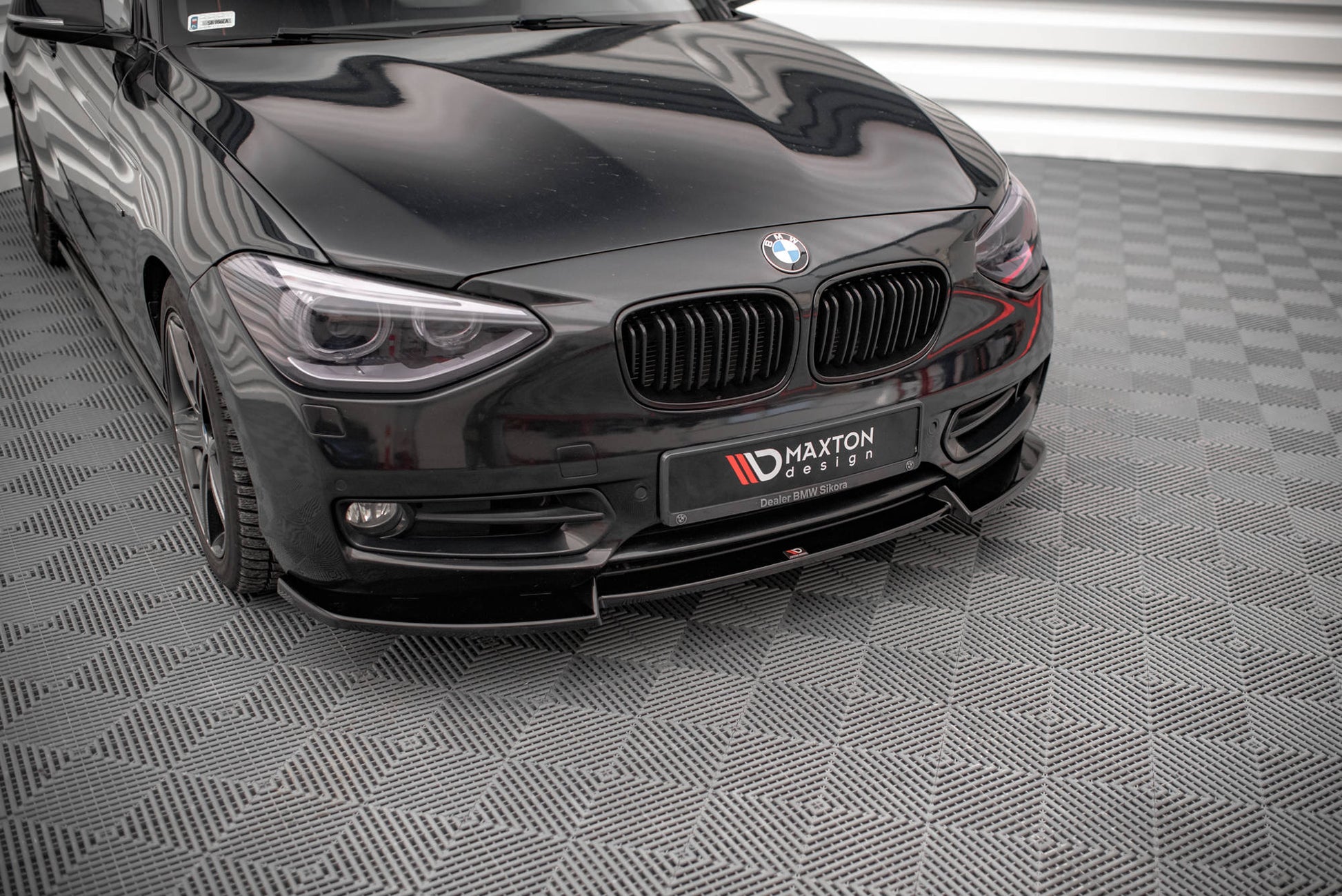 Front Ansatz V.2 für BMW 1er F20 schwarz matt