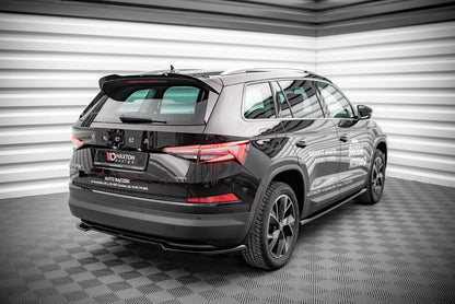 Spoiler CAP für Skoda Kodiaq Mk1 Facelift schwarz Hochglanz