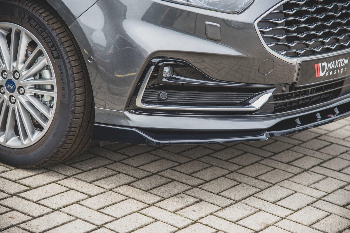 Front Ansatz für Ford S-Max Mk2 Facelift schwarz matt