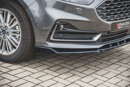Front Ansatz für Ford S-Max Mk2 Facelift schwarz Hochglanz