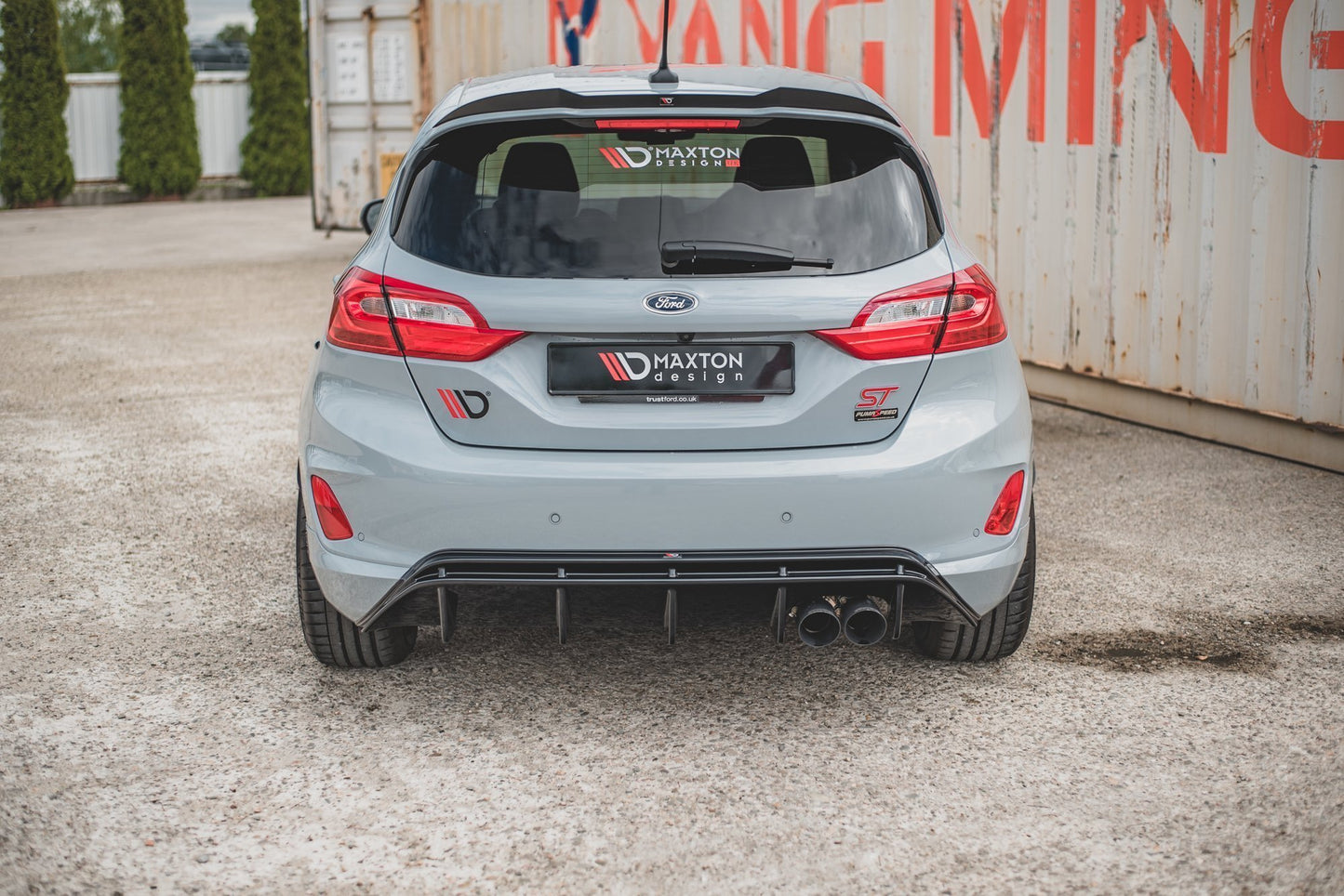 Diffusor Heck Ansatz V.2 für Ford FIesta Mk8 ST schwarz matt