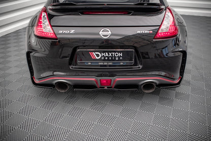 Mittlerer Diffusor Heck Ansatz für Nissan 370Z Nismo Facelift Carbon Look
