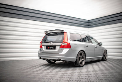 Diffusor Heck Ansatz für Volvo V70 Mk3 schwarz matt