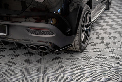 Heck Ansatz Flaps Diffusor für Mercedes-AMG GLE Coupe C167 schwarz matt