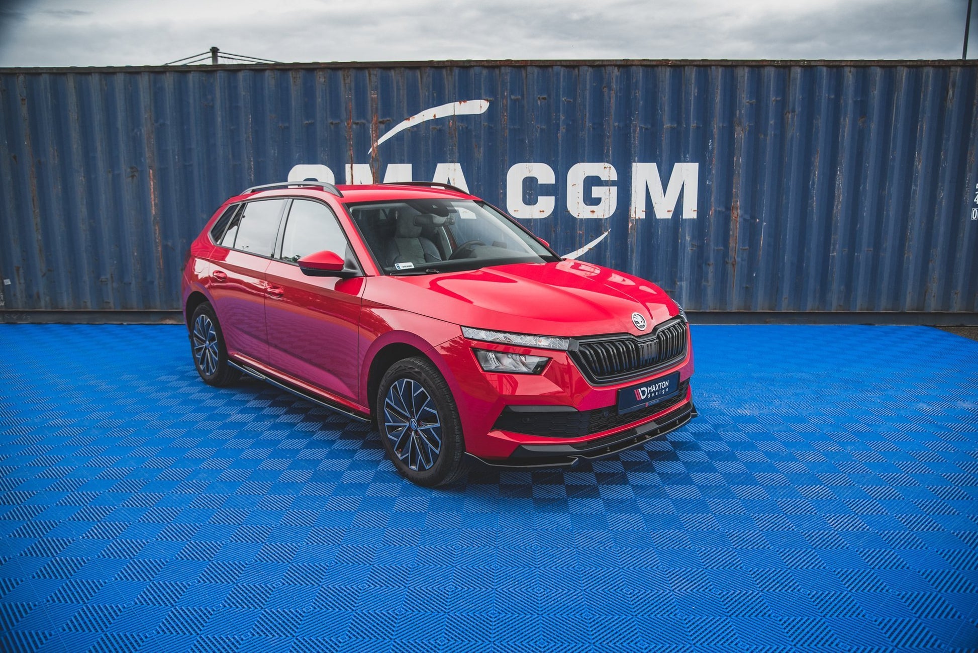 Front Ansatz V.1 für Skoda Kamiq schwarz matt