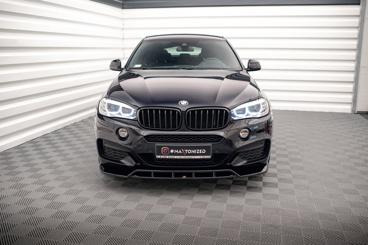 Front Ansatz V.2 für BMW X6 M-Paket F16 Carbon Look